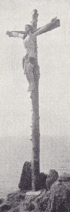 La Pointe du Christ, croix sculptée par l'Abbé Fouré